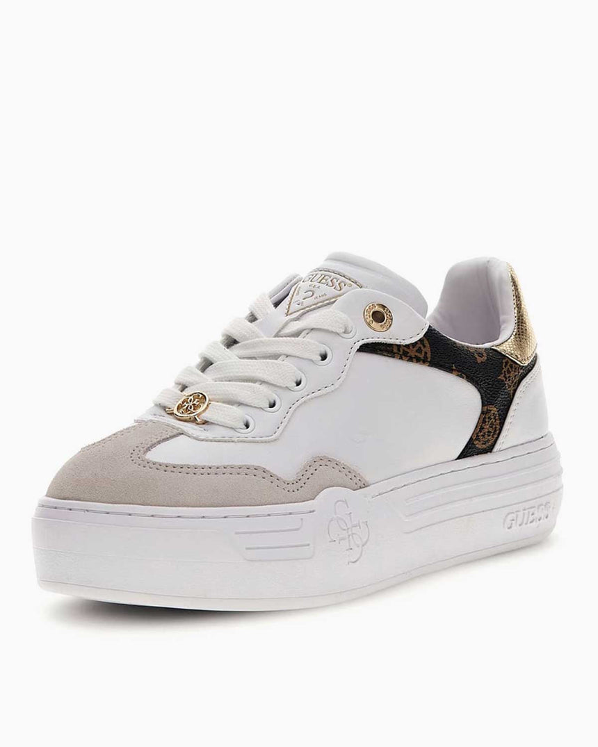 Guess Swole Monogram Logo Detaylı Sneaker White