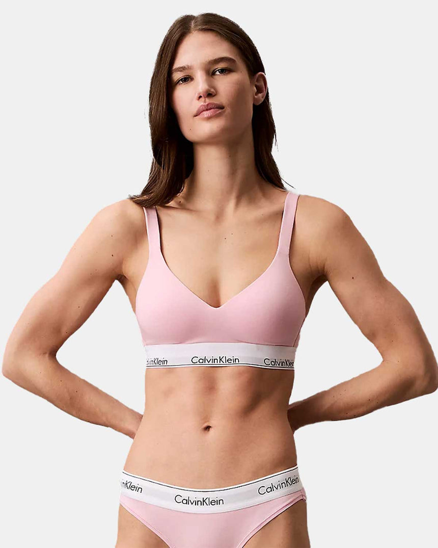 Calvin Klein Icon Cotton Modal Lift Bralette Buff Pink