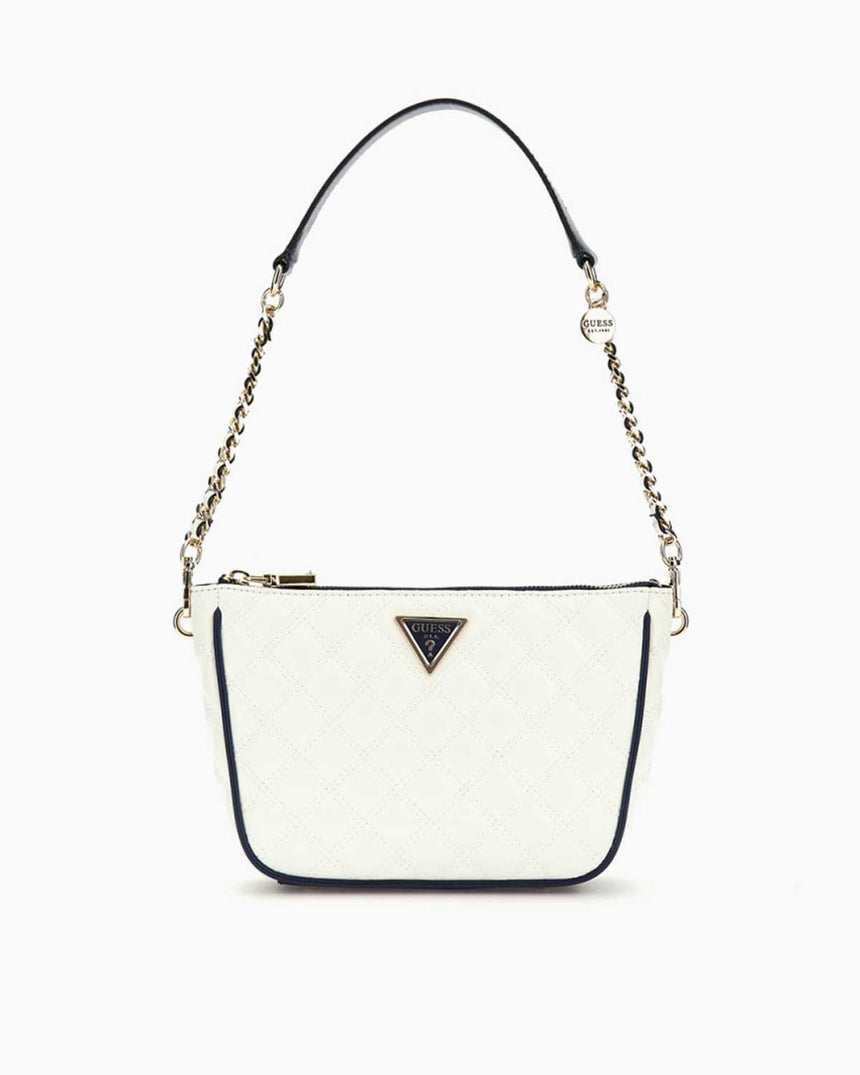 Guess Cruise Vibe Zincir Detaylı Omuz Çantası White/Navy