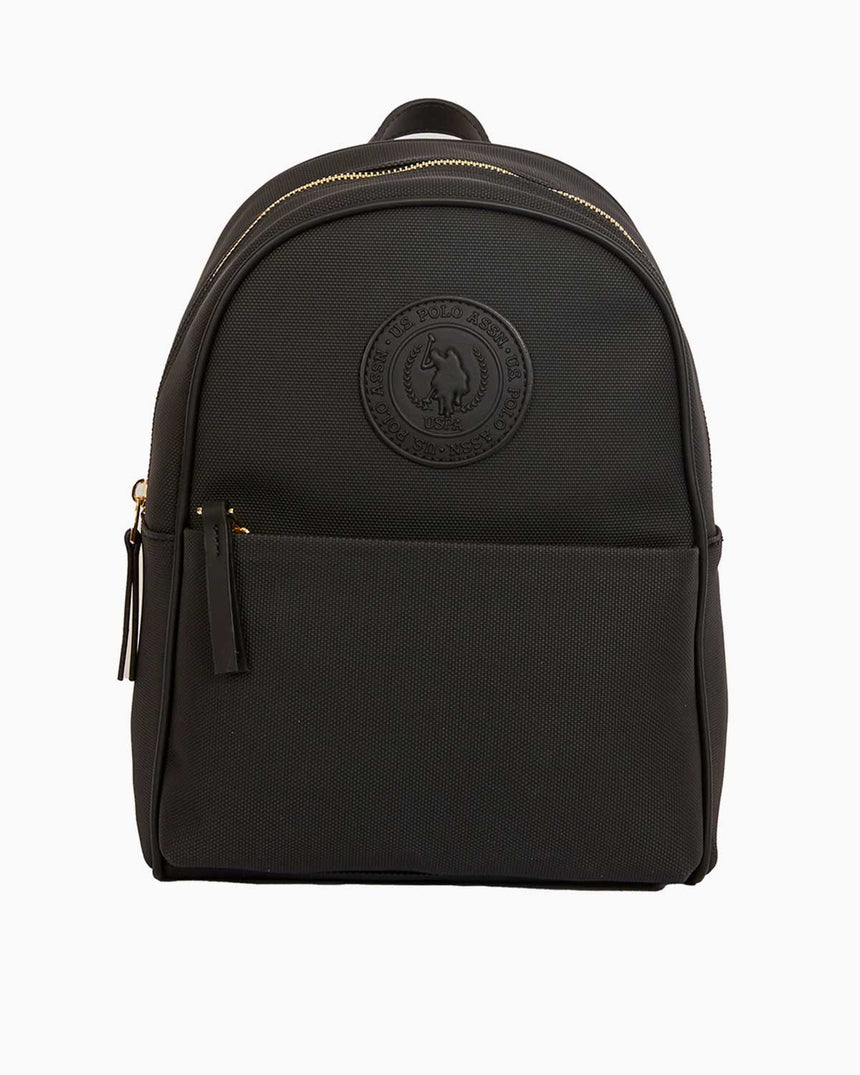 Us Polo Assn Ön Cep Fermuar Detaylı Sırt Çantası Siyah
