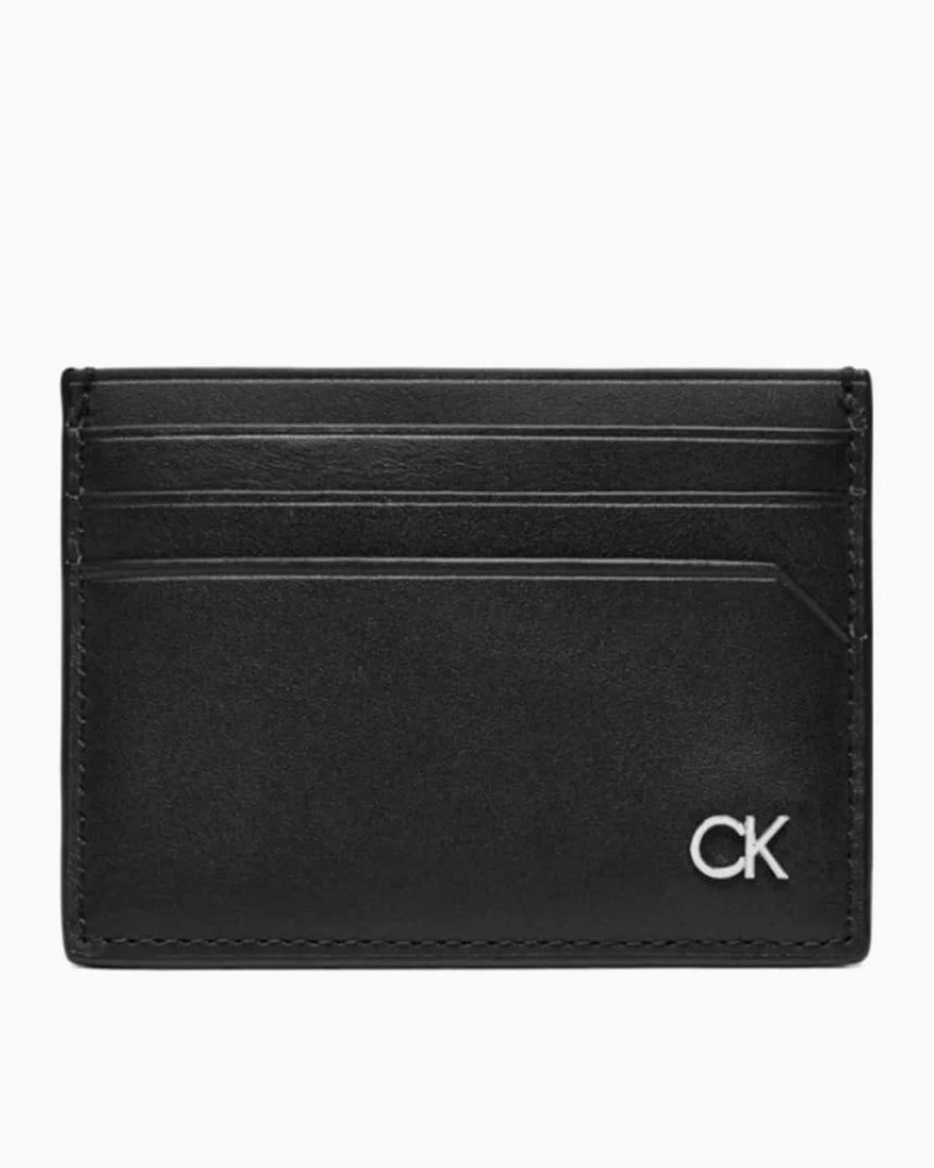 Calvin Klein Metal Cardholder Kartlık Ck Black Smooth