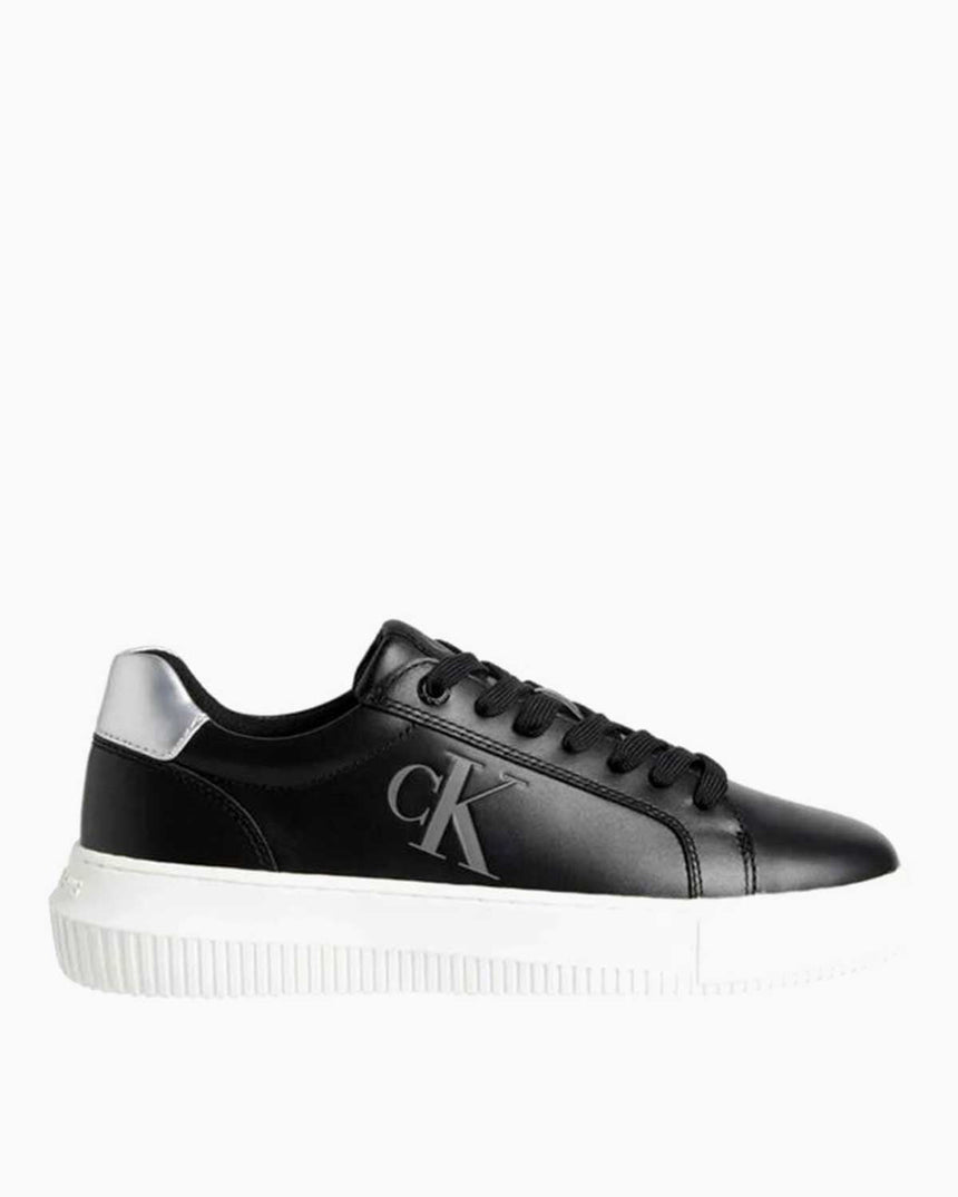 Calvin Klein Jeans Chunky Cupsole Lace Up Sneakers Black/Silver