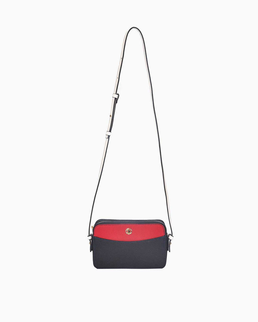 Us Polo Assn Çapraz Askılı Çanta Lacivert - Kırmızı - Beyaz