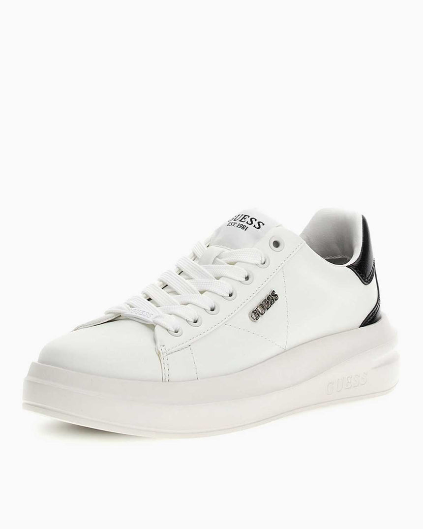 Guess Elbina10 Baskılı Kadın Deri Sneaker White Blue