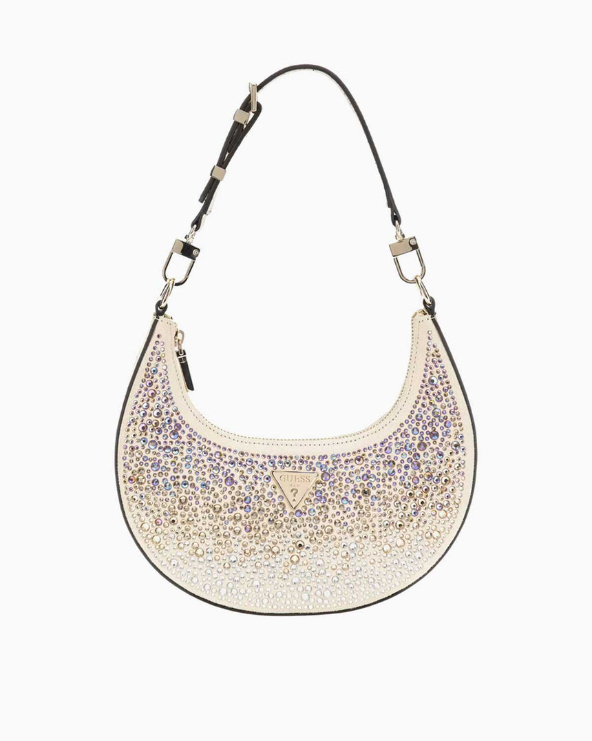 Guess Lua Small Taşlı Omuz Çantası Gold