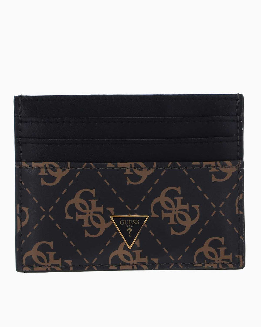 Guess Mito Monogram Card Case Kartlık Brown Ochre