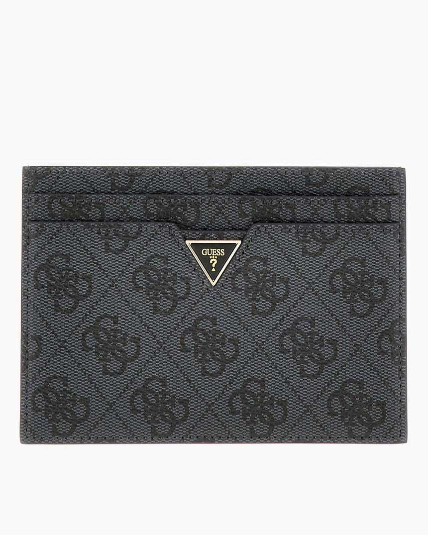 Guess Card Holder Logo Cüzdan Coal Logo