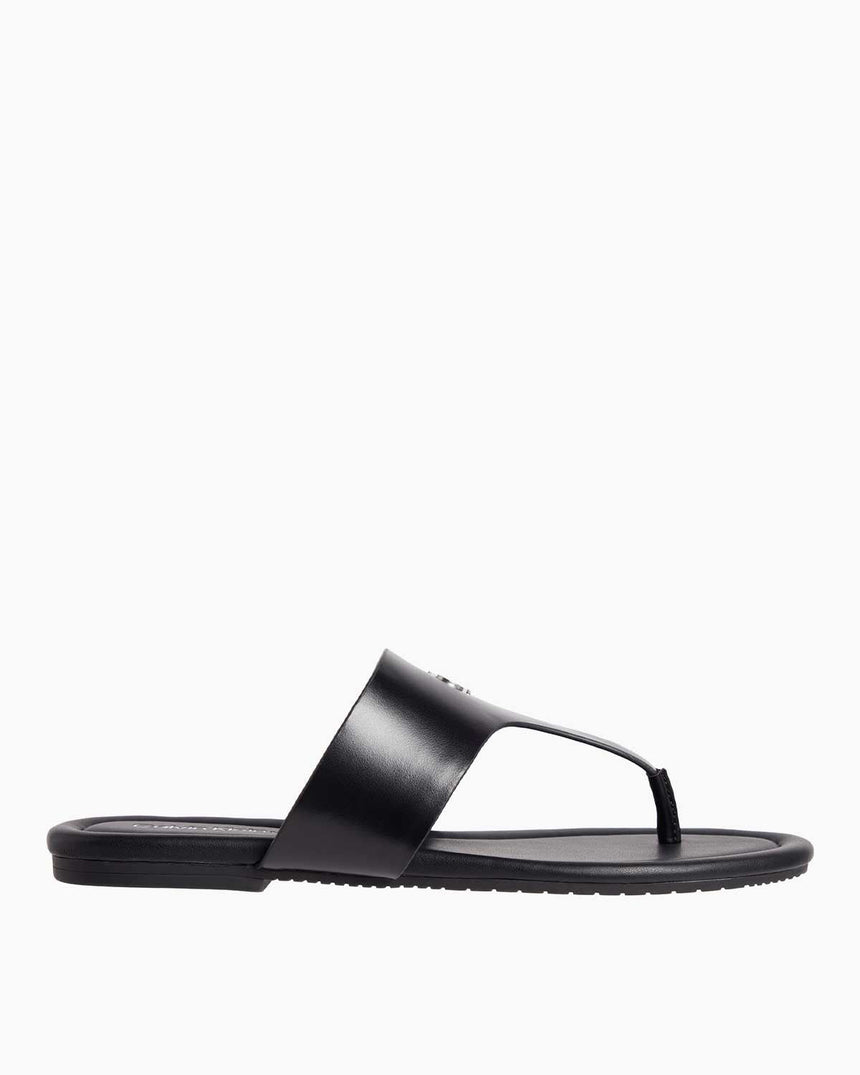 Calvin Klein Flat Espadrilles Toepost Terlik Triple Black