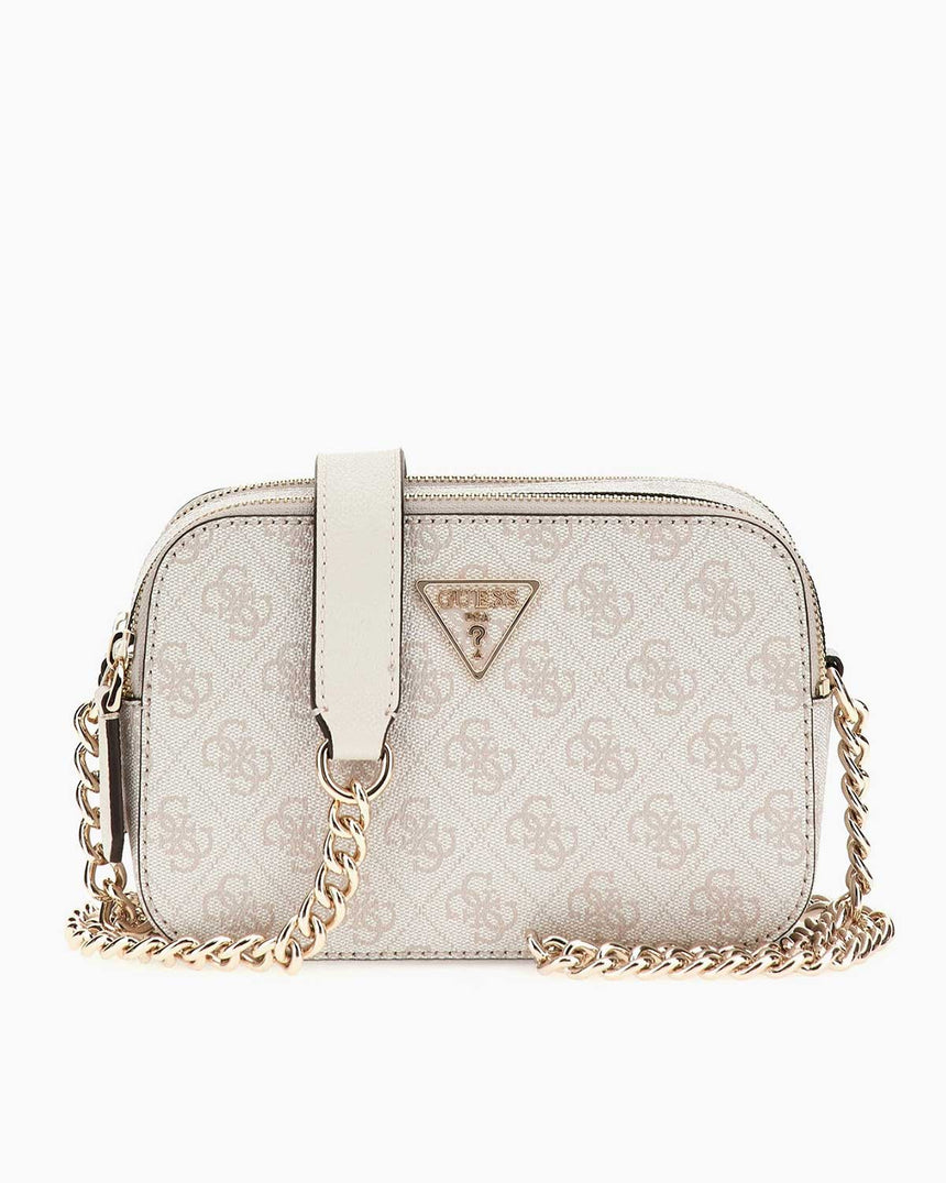 Guess Noelle Crossbody Zincir Detaylı Çapraz Askılı Çanta Blue Bonnet