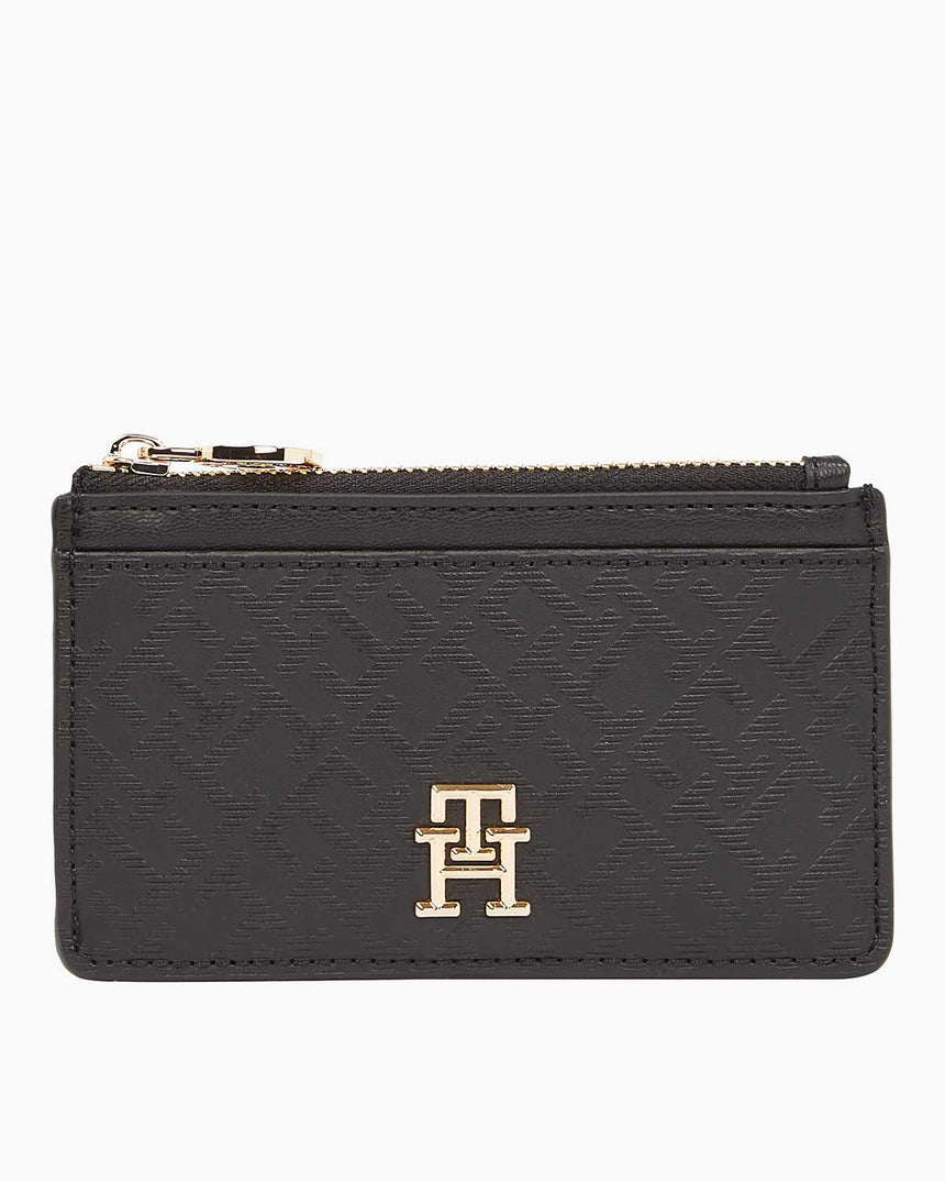 Tommy Hilfiger Distinct Long Cardholder Mono Kartlık Black