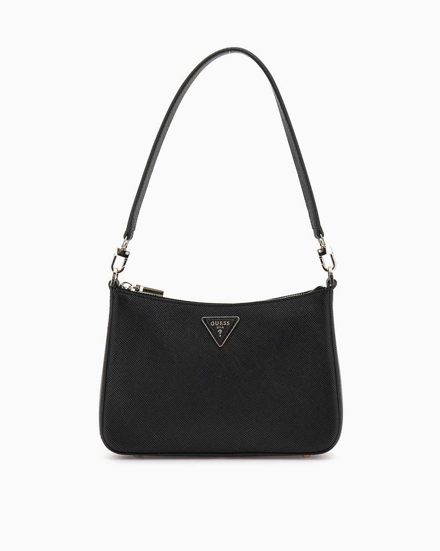 Guess Eco Jazlynn Logolu Omuz Çantası Black