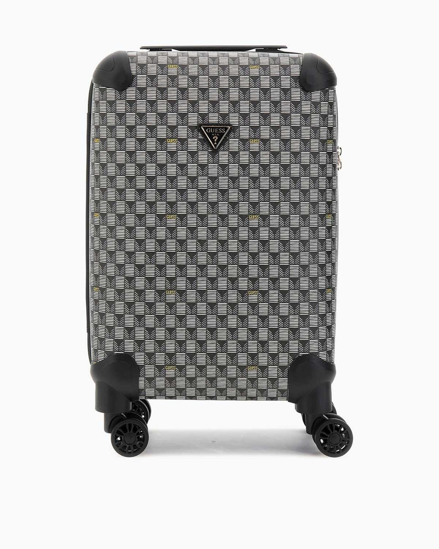 Guess Wilder 18 In 8-Wheeler Kabin Boy Valiz Black Logo