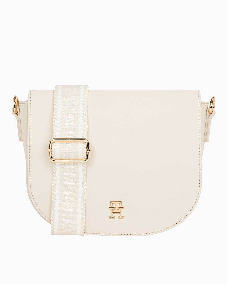 Tommy Hilfiger Logotape Saddle Çapraz Askılı Çanta Sugarcane