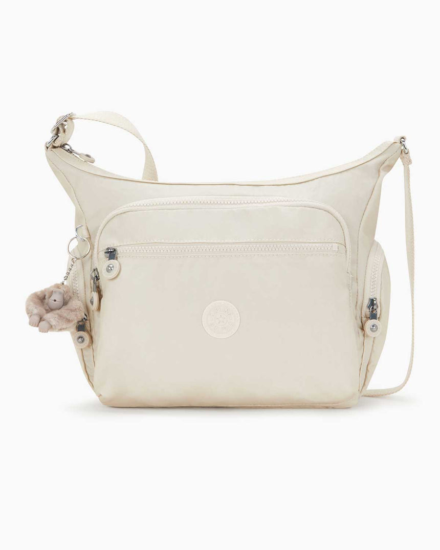 Kipling Gabbie Kadın Omuz Çantası Beige Pearl