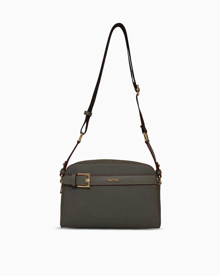 Nautica Ladies Logolu Omuz Çantası Açık Haki