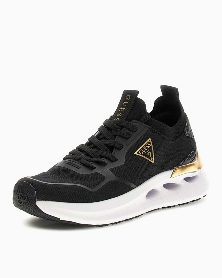 Guess Solite Gold Logo Detaylı Sneaker Black