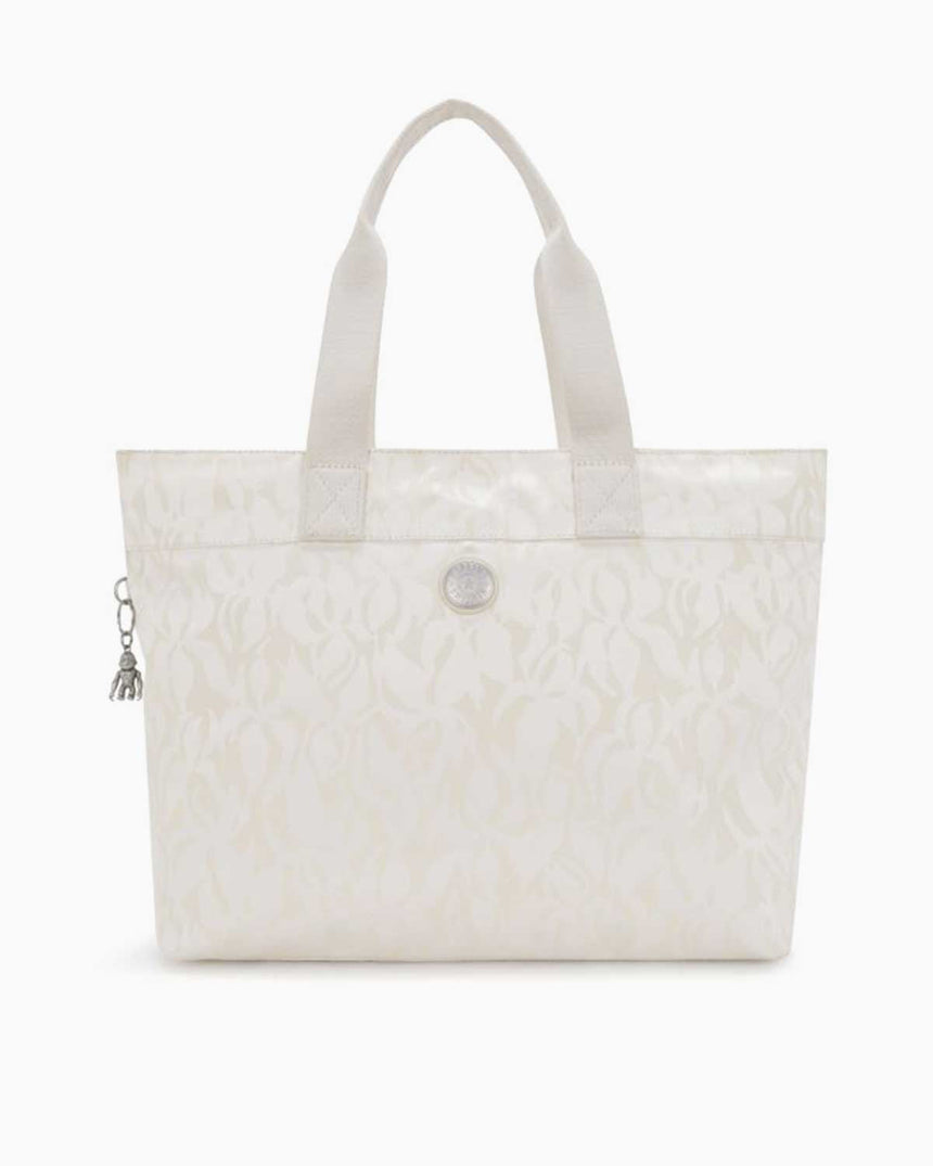 Kipling Colissa Up Elevated Jacquard Omuz Çantası Palm Beige