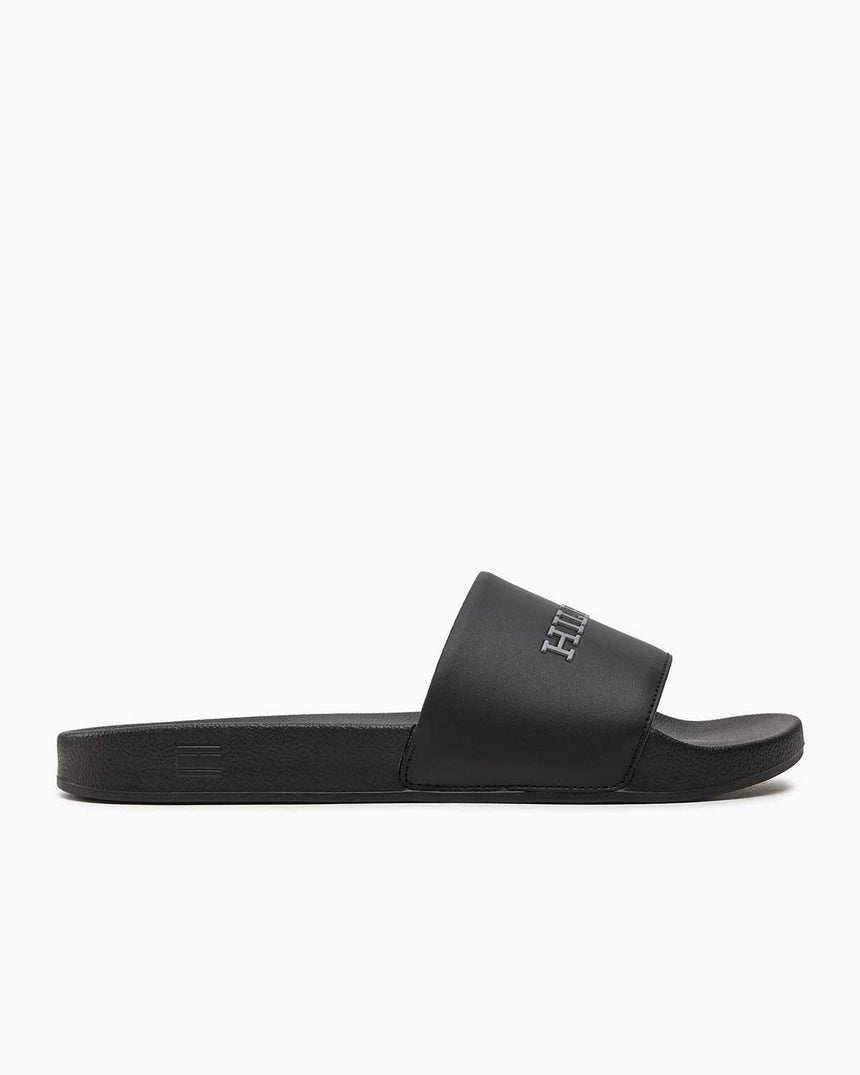Tommy Hilfiger Raised Pool Slide Terlik Black
