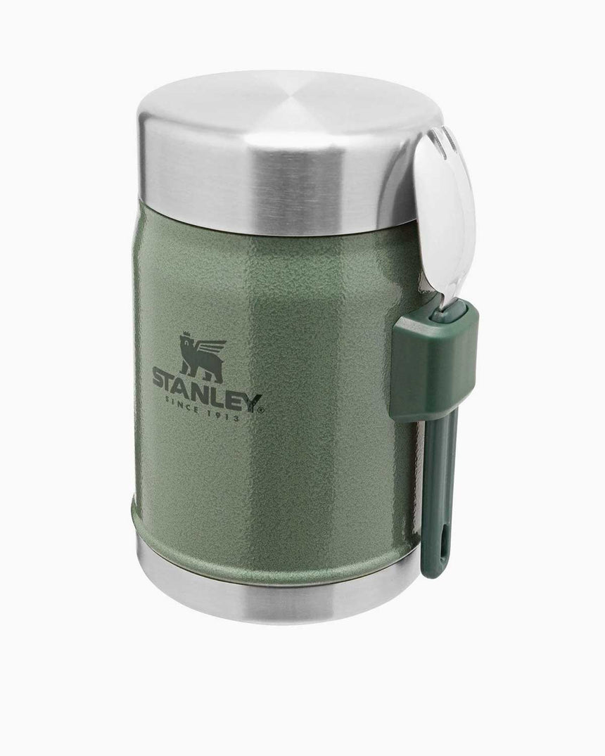 Stanley Efsane Klasik Seri-0.40 Litre Çelik Kaşıklı Yemek Termosu Hammertone Green