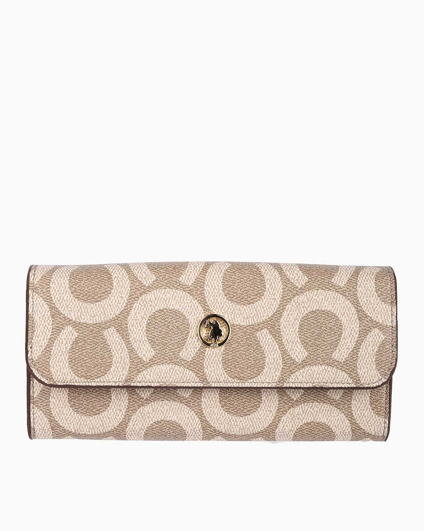 Us Polo Assn Çıtçıtlı Kadın Cüzdanı Koyu Taş