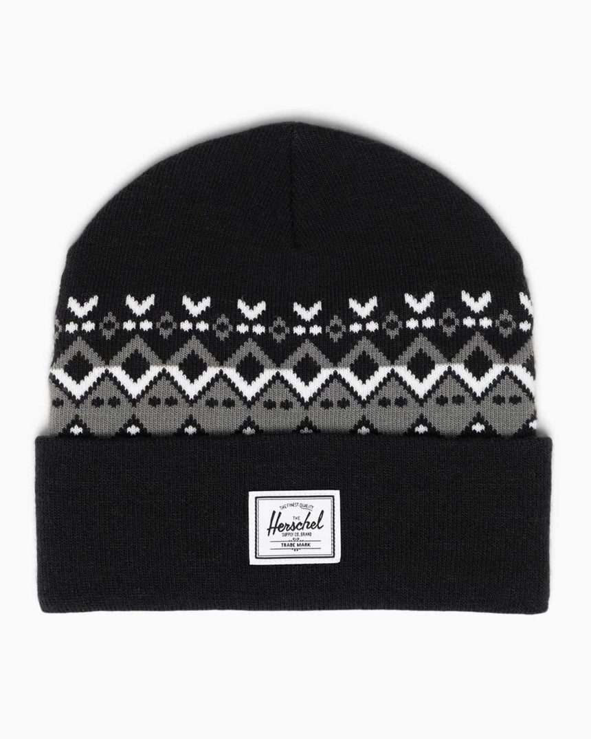 Herschel Elmer Fair Isle Bere Black Fair Isle