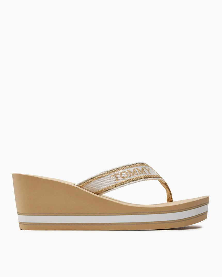 Tommy Hilfiger Wedge Beach Sandal Kadın Parmak Arası Terlik Harvest Wheat