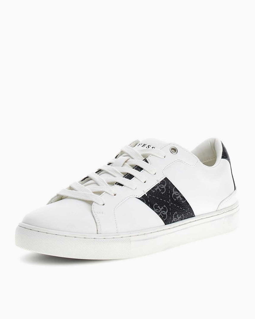 Guess Todi Monogram Detaylı Sneaker White Black