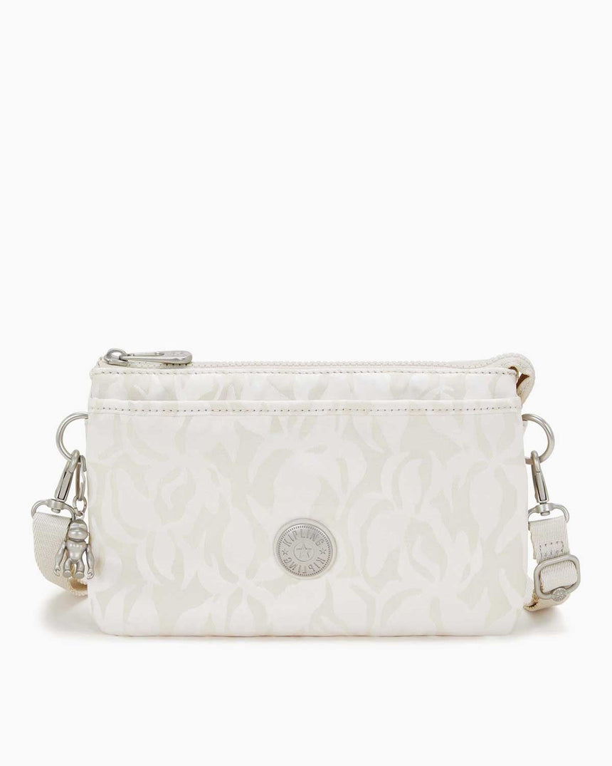 Kipling Riri Elevated Jacquard Çapraz Askılı Çanta Palm Beige