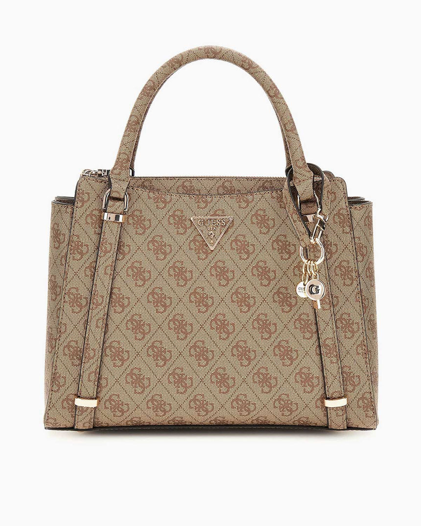 Guess Eco Erica Satchel El Çantası Latte Logo