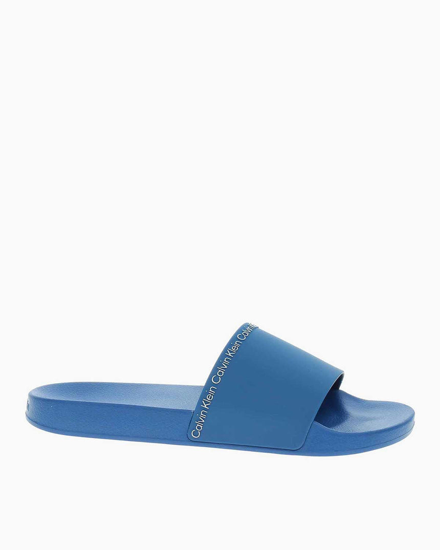 Calvin Klein Pool Slide Rubber Erkek Terlik Delta Blue