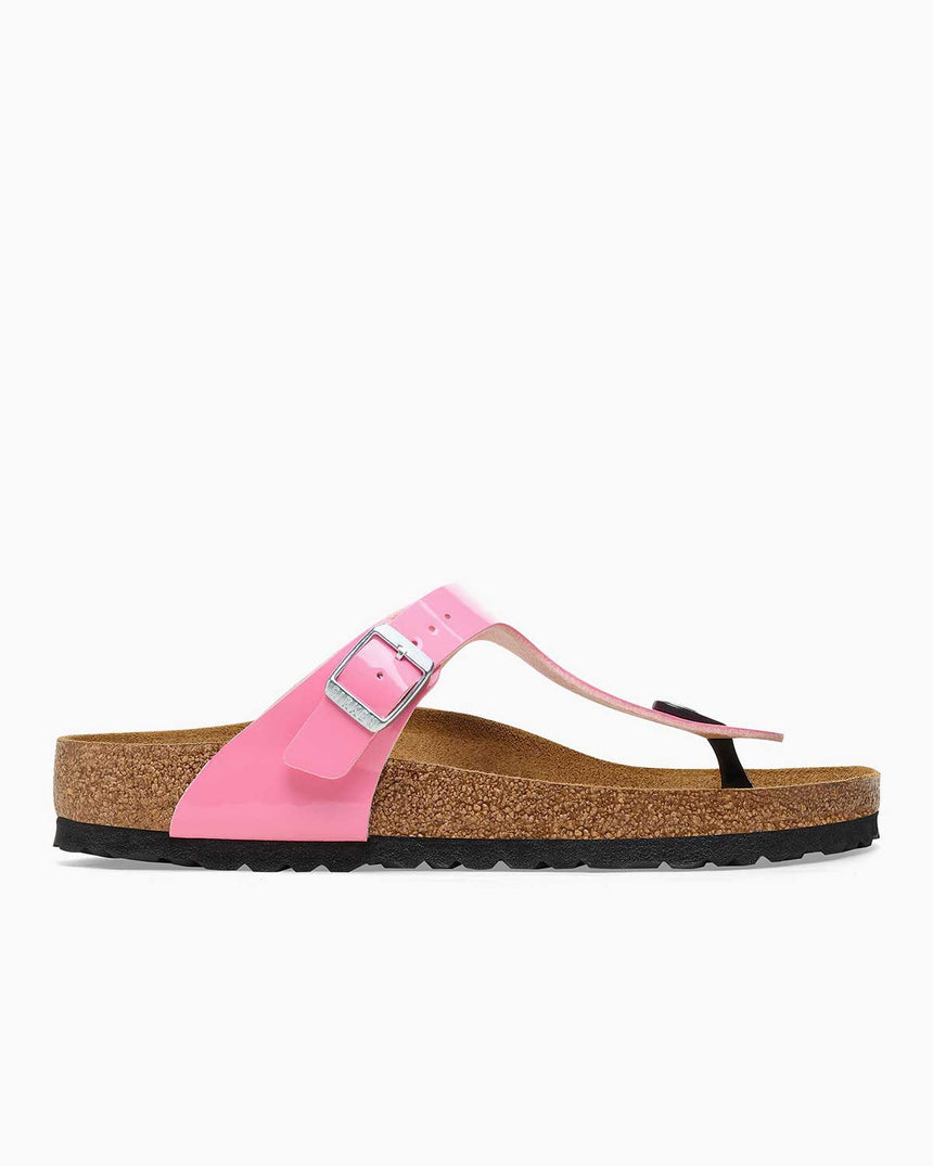 Birkenstock Gizeh Patent Parmak Arası Terlik Candy Pink/Black