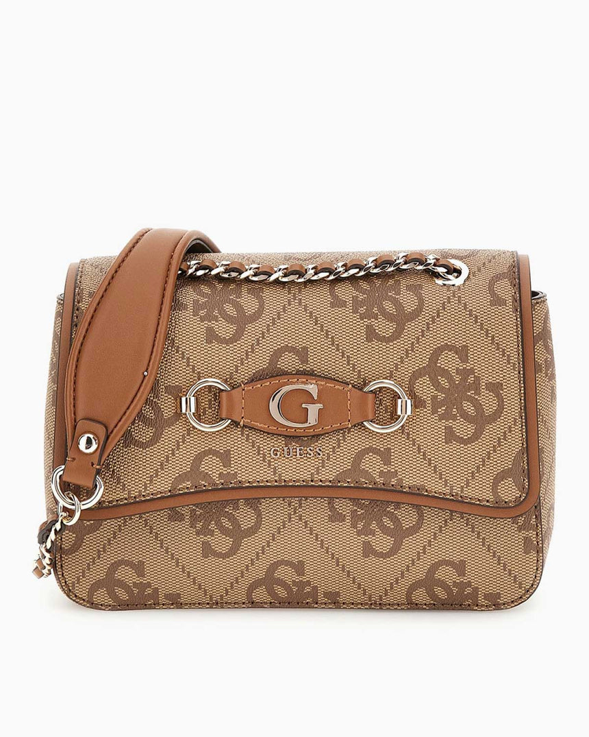 Guess Izzy Convertible Çapraz Askılı Çanta Latte Logo