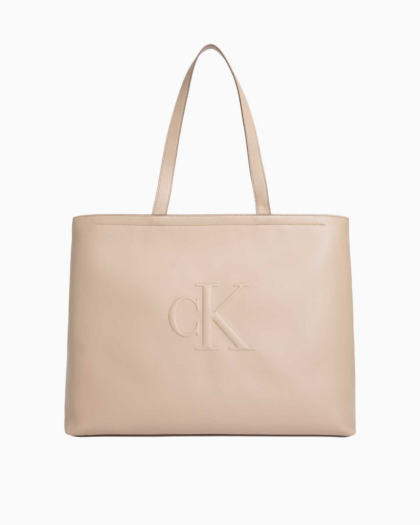 Calvin Klein Sculpted Slim Tote El Çantası Crockery