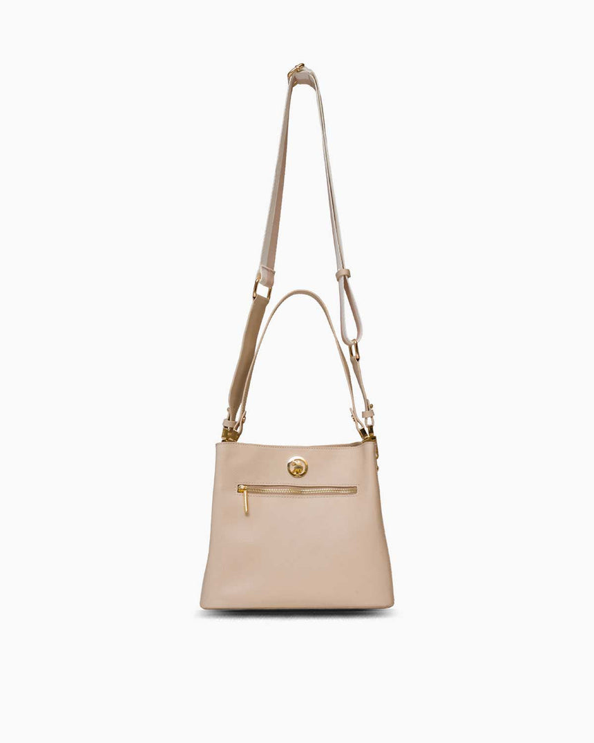 Us Polo Assn Fermuar Detaylı El Çantası Bej