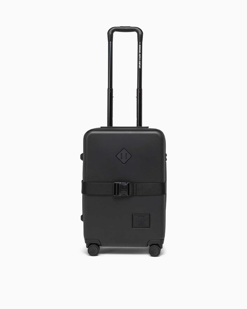 Herschel Heritage Large Sert Kabuklu Genişletilebilir Kabin Boy Valiz Black