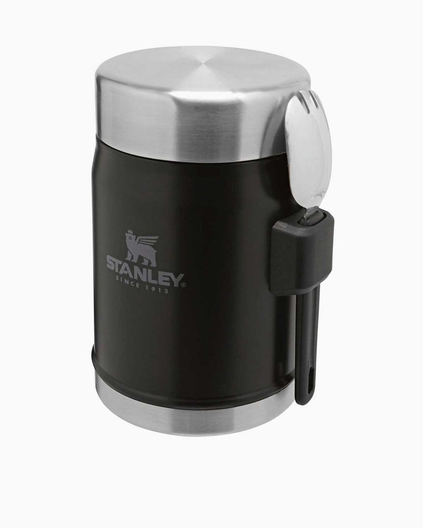 Stanley Efsane Klasik Seri-0.40 Litre Çelik Kaşıklı Yemek Termosu Matte Black