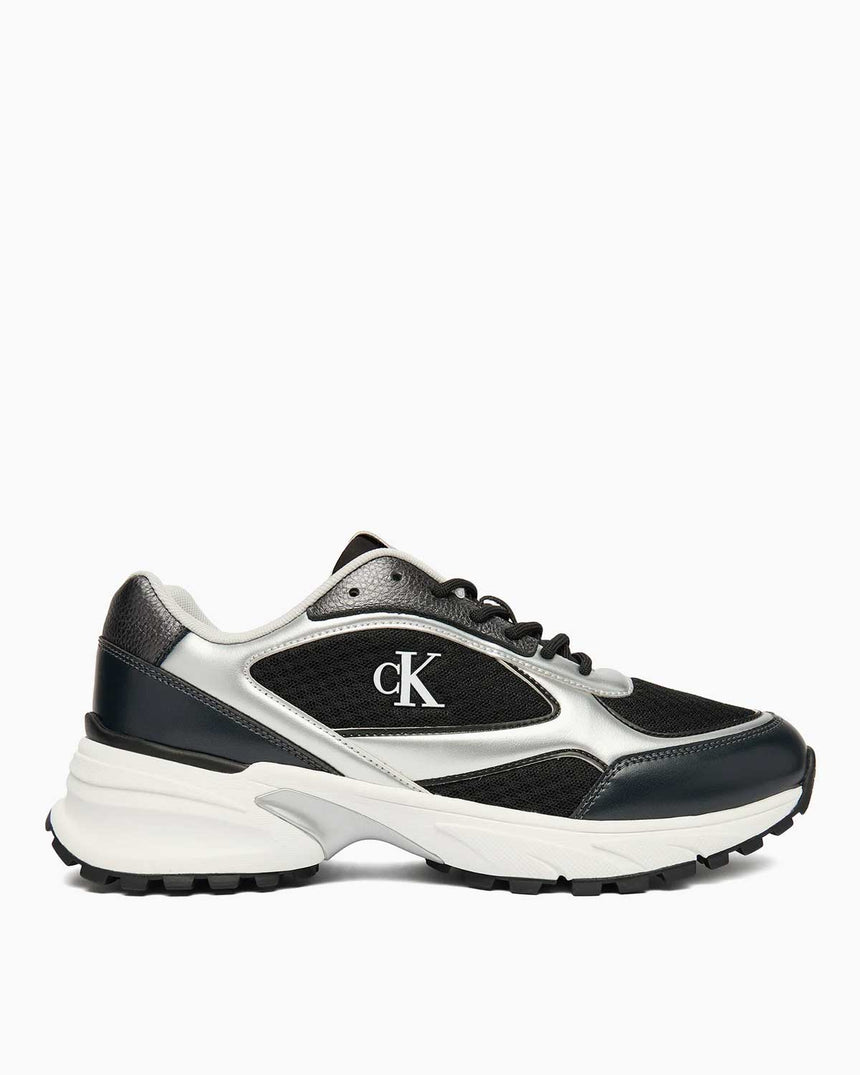 Calvin Klein Trailblazer Hike Runner Mesh Erkek Sneaker Black/Silver