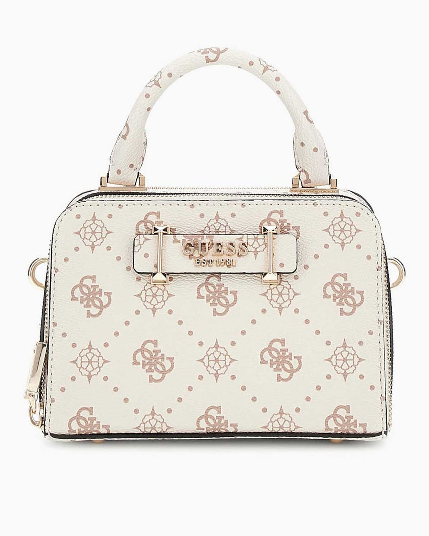 Guess Silia Mini Kadın El Çantası Vanilla Logo
