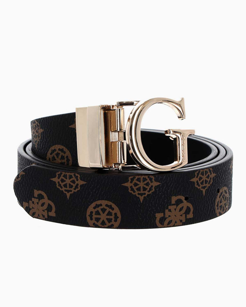 Guess Masie Belts Monogram Kemer Mocha Logo