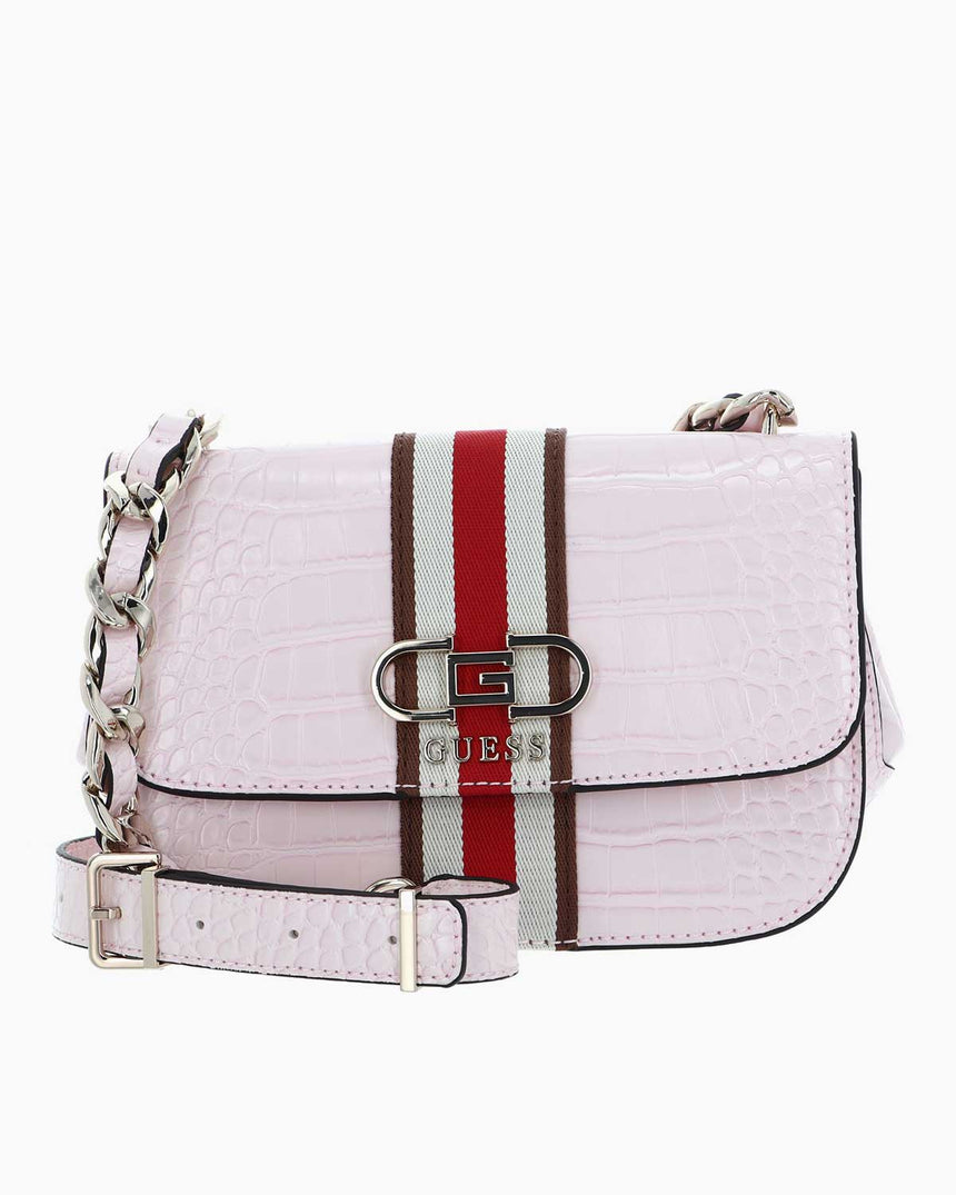 Guess Nelka Crossbody Çapraz Askılı Çanta Pale Pink