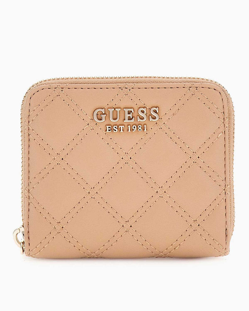 Guess Tamsin Giully II Küçük Boy Fermuarlı Kadın Cüzdan Beige
