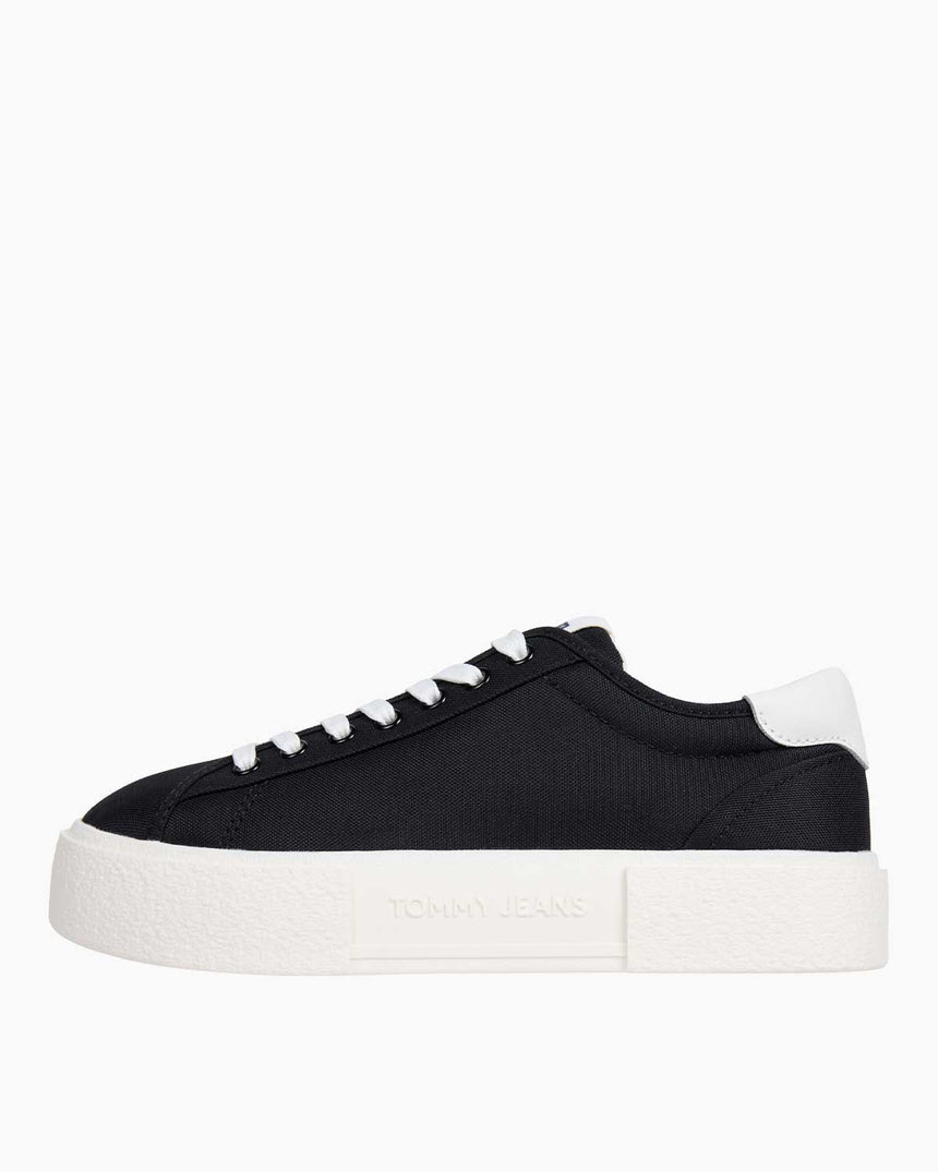 Tommy Hilfiger Flatform Canvas Sneaker Black