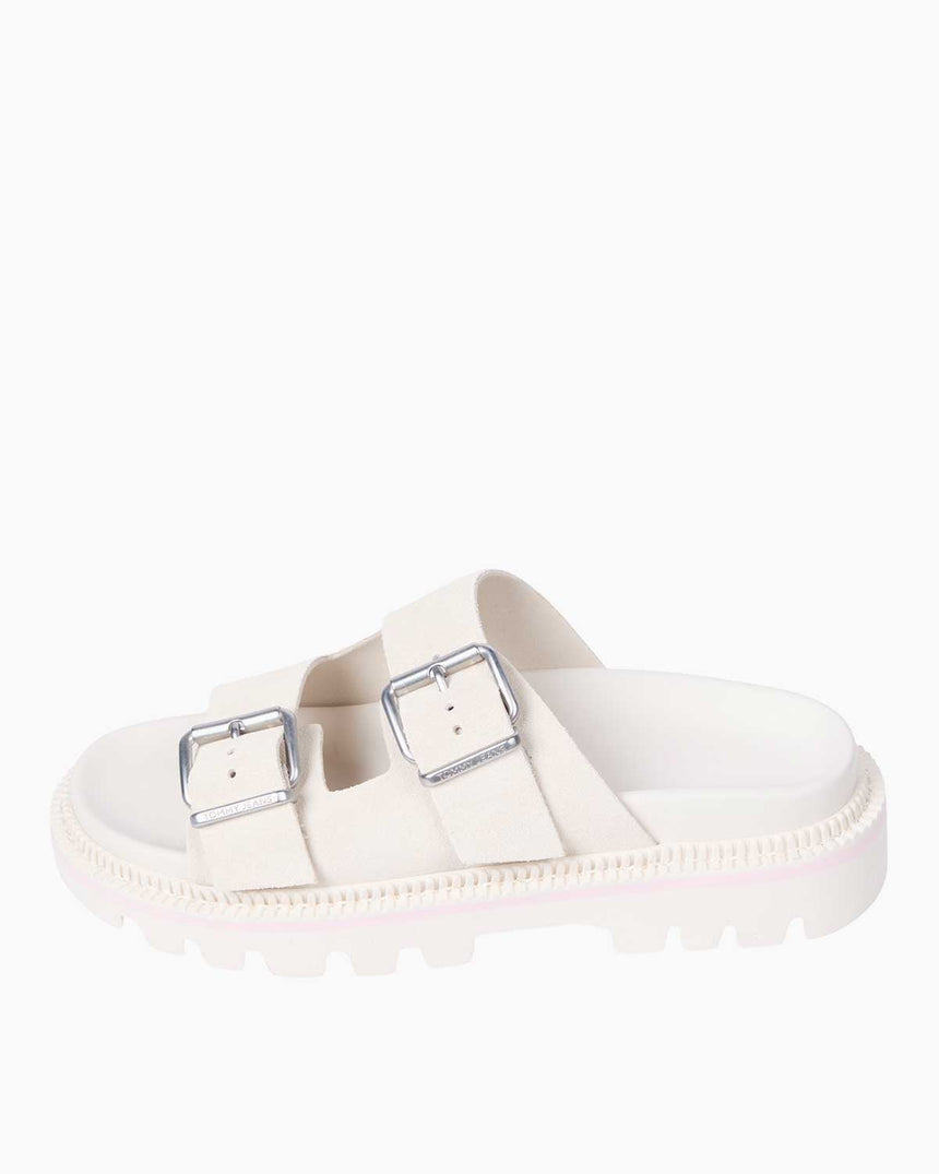 Tommy Hilfiger Double Strap Süet Terlik Newsprint