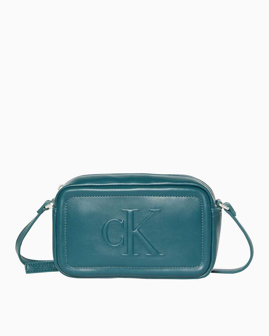 Calvin Klein Kalın Logolu Kadın Kamera Çantası Maya Blue
