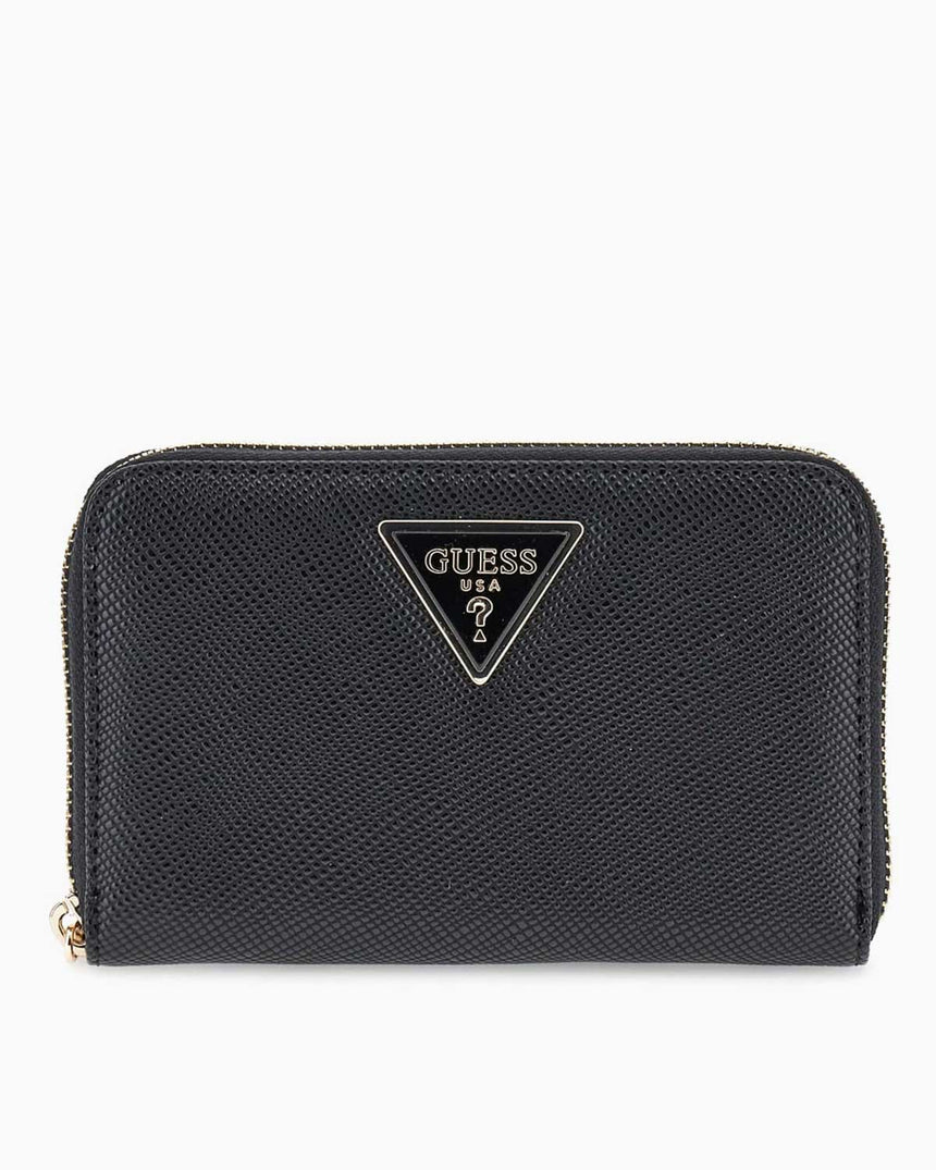 Guess Debora Fermuarlı Orta Boy Kadın Cüzdan Black