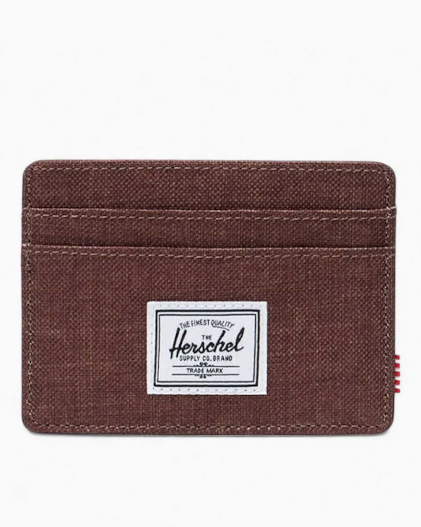 Herschel Charlie Cardholder Kartlık Potting Soil Crosshatch