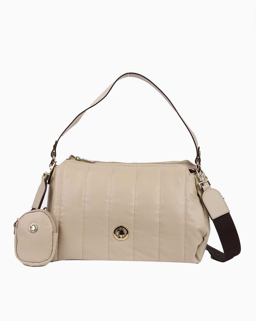 Us Polo Assn Çapraz Askılı Kadın Çantası Bej