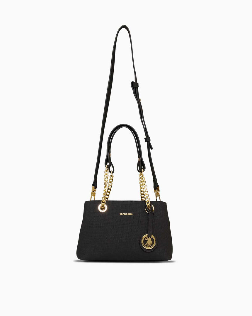 Us Polo Assn Zincir Detaylı El Çantası Siyah