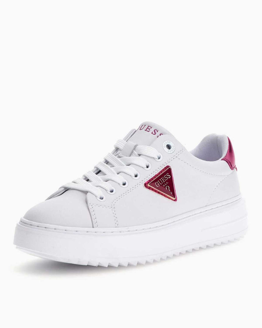 Guess Denesa12 Logolu Sneaker White Magenta