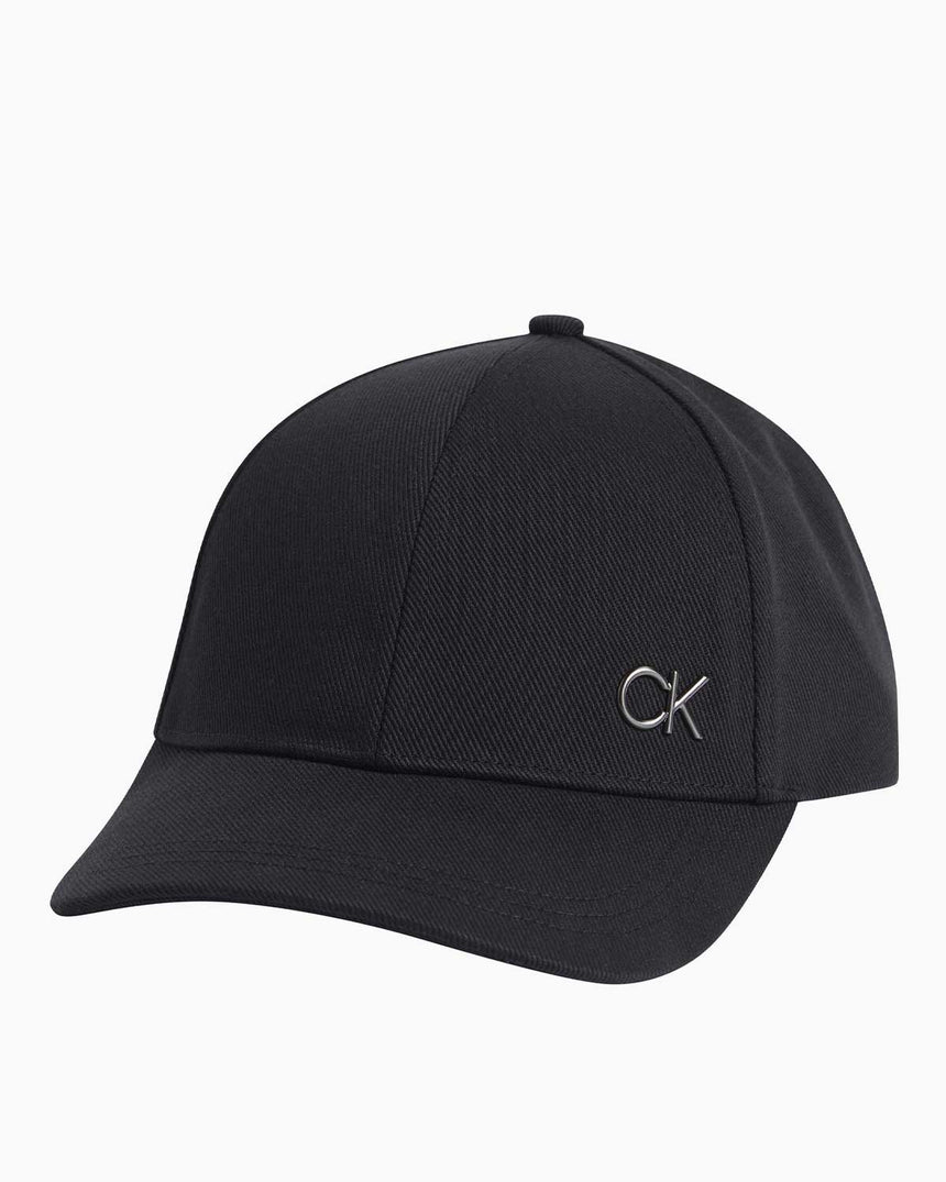 Calvin Klein Bombed Metal Logolu Şapka CK Black